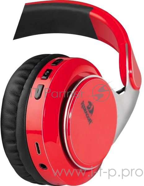 Гарнитура Redragon Sky R красный, Bluetooth (3,5-мм джек, Micro-USB,10часов)