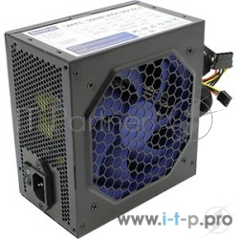 Блок питания NAVAN APFC-550W 120мм blue fan, APFC, SCP, OVP,UVP, TC, DUAL EMI, черное покрытие, OEM, , шт