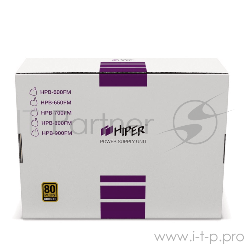 Блок питания Hiper HPB-650FM APFC 80PLUS Bronze Full-modular 650W Box