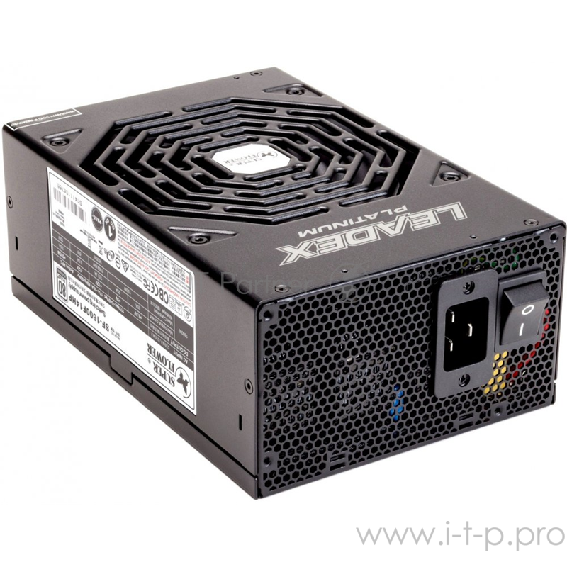 блок питания 1600 Ватт Super Flower Power Supply Leadex Platinum, 1600W, ATX, 140mm, 14xSATA, 5xPCI-E(6), 9xPCI-E(6+2), APFC, 80+ Platinum, Full Modular