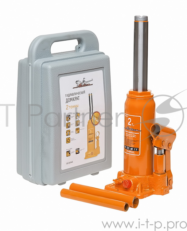 Домкрат бутылочный 2т в кейсе (MIN - 165 мм, MAX - 315 мм) (15999)(AIRLINE AJ-B-02K Домкрат бутылочный 2т в кейсе (MIN - 165 мм, MAX - 315 мм) (15999))