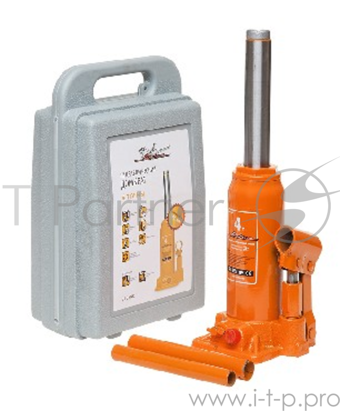 Домкрат бутылочный 4т в кейсе (MIN - 195 мм, MAX - 380 мм) (16000)(AIRLINE AJ-B-04K Домкрат бутылочный 4т в кейсе (MIN - 195 мм, MAX - 380 мм) (16000))