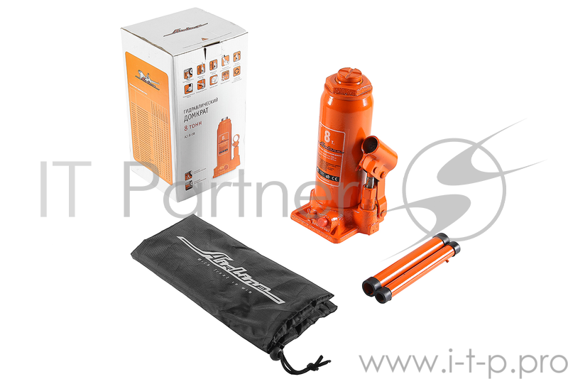 Домкрат бутылочный 8т в сумке (MIN - 236 мм, MAX - 475 мм) (15699)(AIRLINE AJ-B-08 Домкрат бутылочный 8т в сумке (MIN - 236 мм, MAX - 475 мм) (15699))