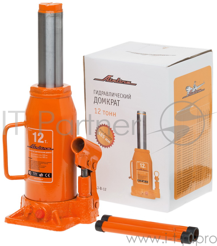 Домкрат бутылочный 12т в сумке (MIN - 245 мм, MAX - 485 мм) (15700)(AIRLINE AJ-B-12 Домкрат бутылочный 12т в сумке (MIN - 245 мм, MAX - 485 мм) (15700))