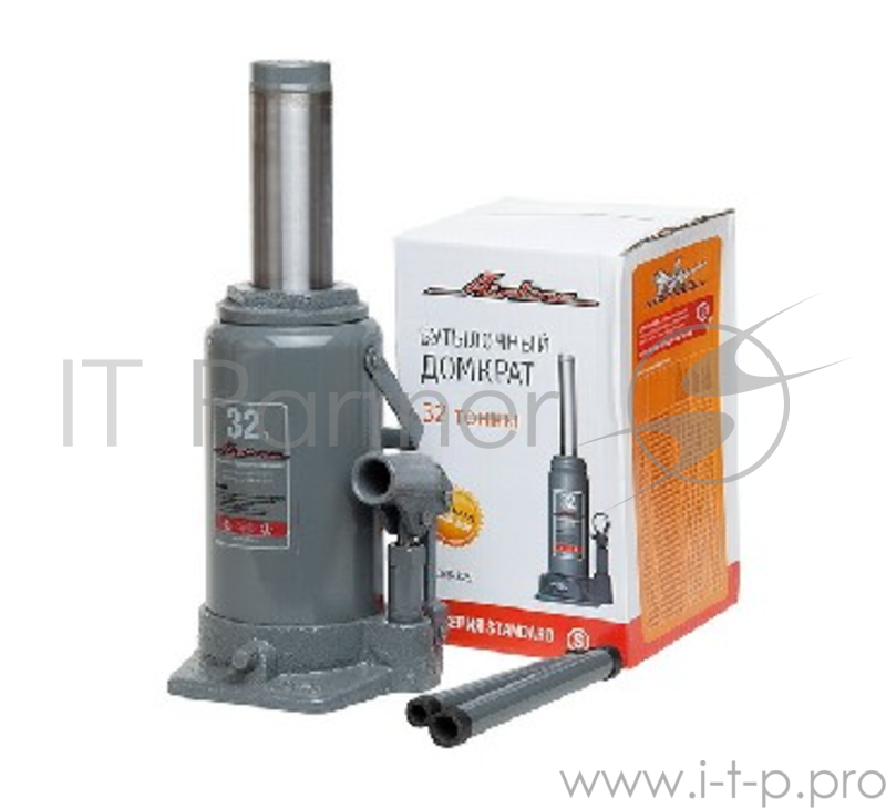 Домкрат бутылочный 32т S (MIN - 285 мм, MAX - 465 мм) (16540)(AIRLINE AJ-B-32S Домкрат бутылочный 32т S (MIN - 285 мм, MAX - 465 мм) (16540))