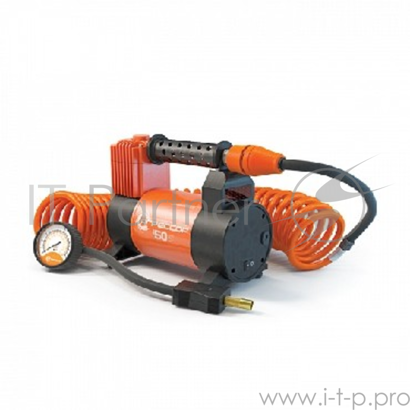 Компрессор АГРЕССОР (AGR-50) металлический, 12V, 280W, 50 л./мин., переходники для накач(Компрессор автомобильный, металлический, 12V, 280W, производ-сть 50 л./мин., переходники для накач. лодок, сумка)