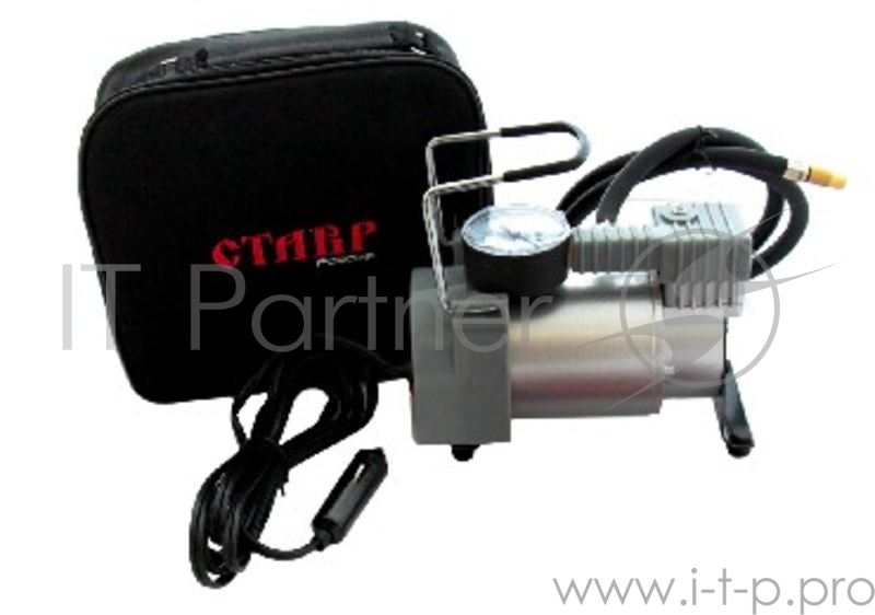 Компрессор автомобильный СТАВР КА-12/7(12В, рабочее давление 7Атм, максимальное давление 10Атм, максимальный ток потребления 14А, производительность 35 л/мин, диаметр цилиндра 30мм, длина шланга компрессора 1м, длина шнура питания 2м, вес 1,85кг.)