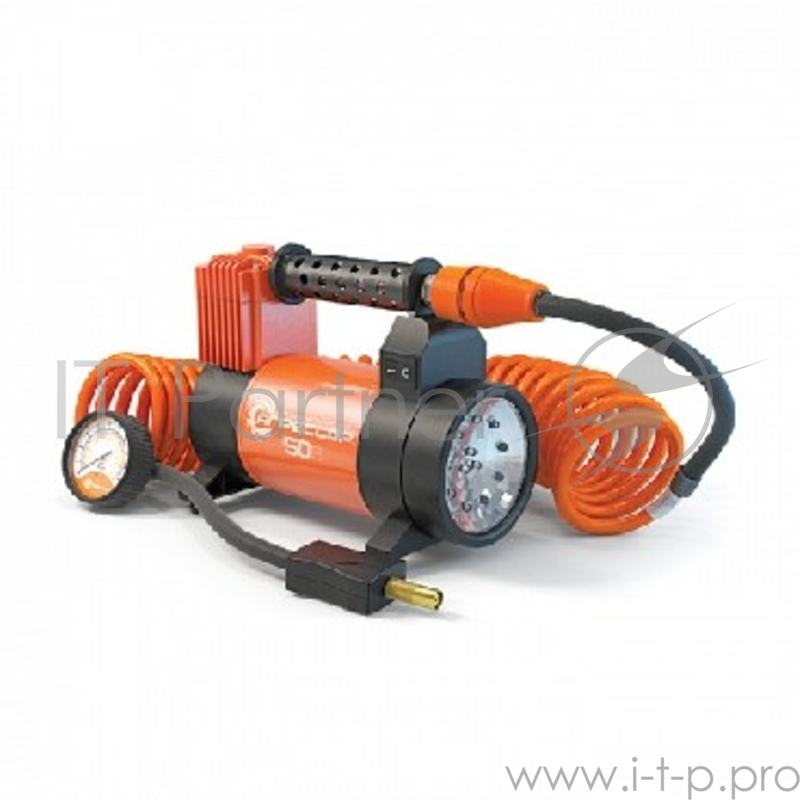 Компрессор АГРЕССОР (AGR-50L) Компрессор металл., 12V, 280W, 50 л./мин., перех. для накач.лодок, LED фонарь АГРЕССОР (AGR-50L) Компрессор металл., 12V, 280W, 50 л./мин., перех. для накач.лодок, LED фонарь