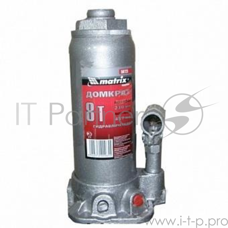 Домкрат MATRIX 50723 бутылочный 8т h подъема 230–457мм