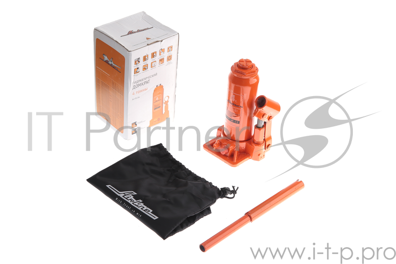 Домкрат гидравлический AIRLINE AJ-B-04 4тн высота 195-380мм, бутылочный