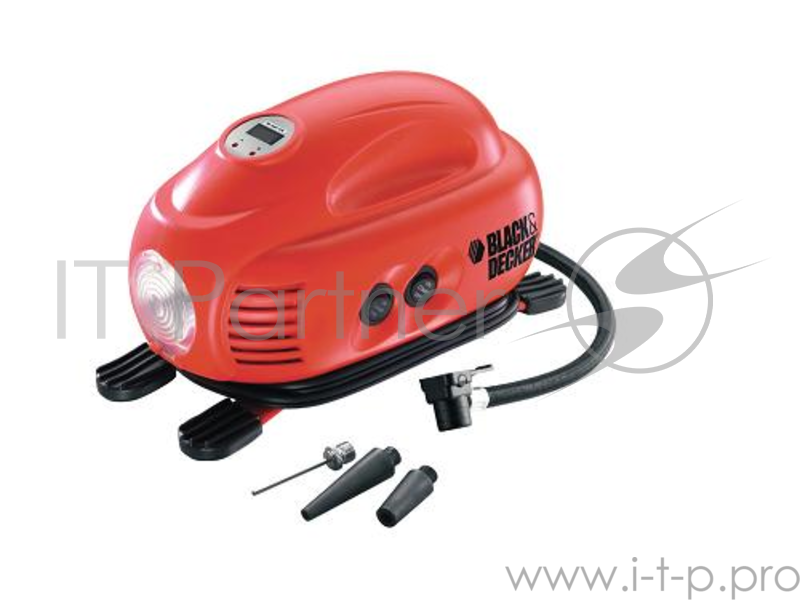 Компрессор BLACK & DECKER ASI200-XJ 12в 120psi 8.3bar фонарь цифровой дисплей аксессуары