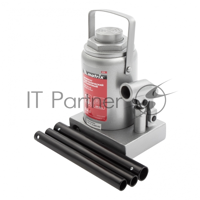 Домкрат MATRIX 50733 бутылочный 25т h подъема 240–375мм