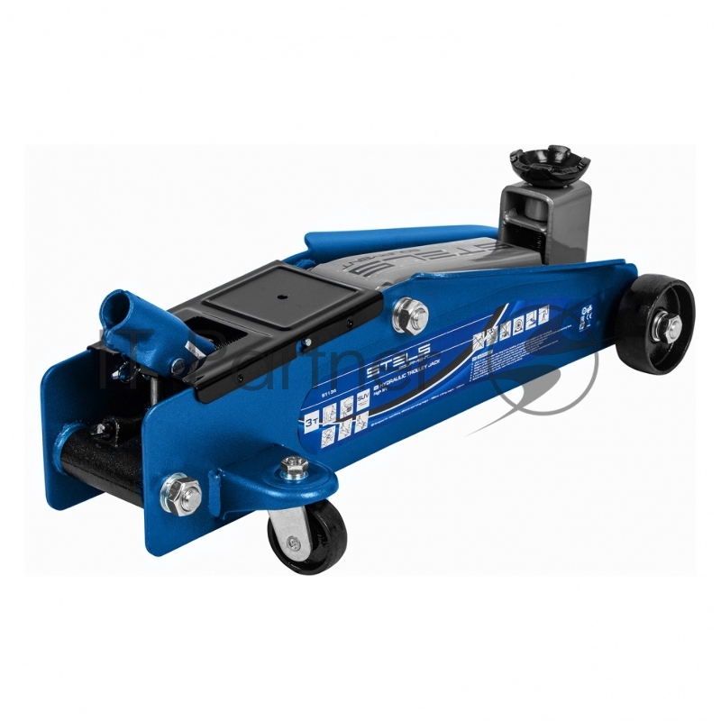 Домкрат STELS 51134 гидравлический подкатной высокий подъем 3т suv 190-535мм
