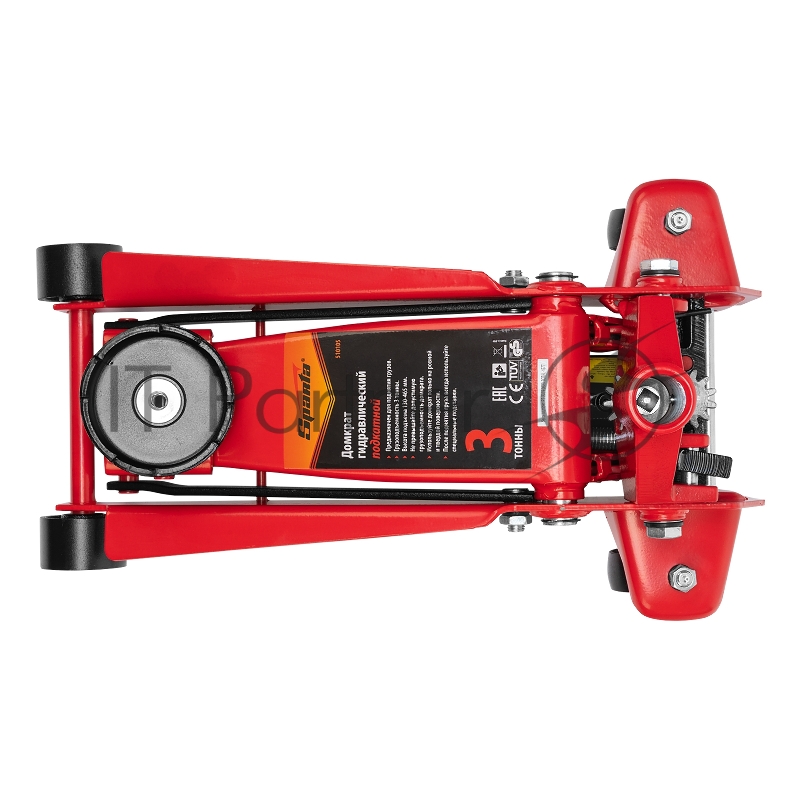 Домкрат SPARTA 510105 подкатный 3т h подъема 130–490мм