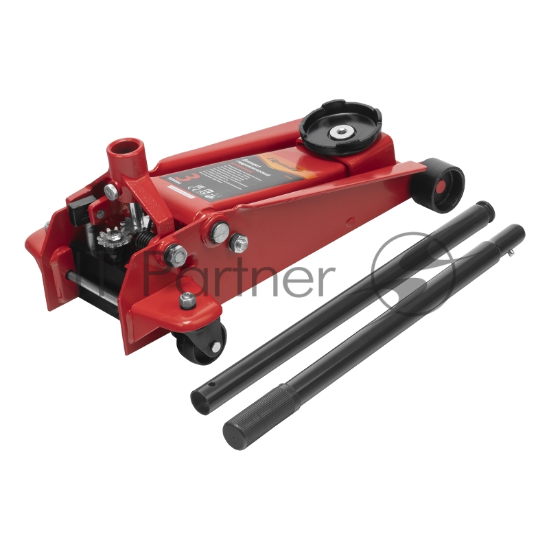 Домкрат SPARTA 510105 подкатный 3т h подъема 130–490мм