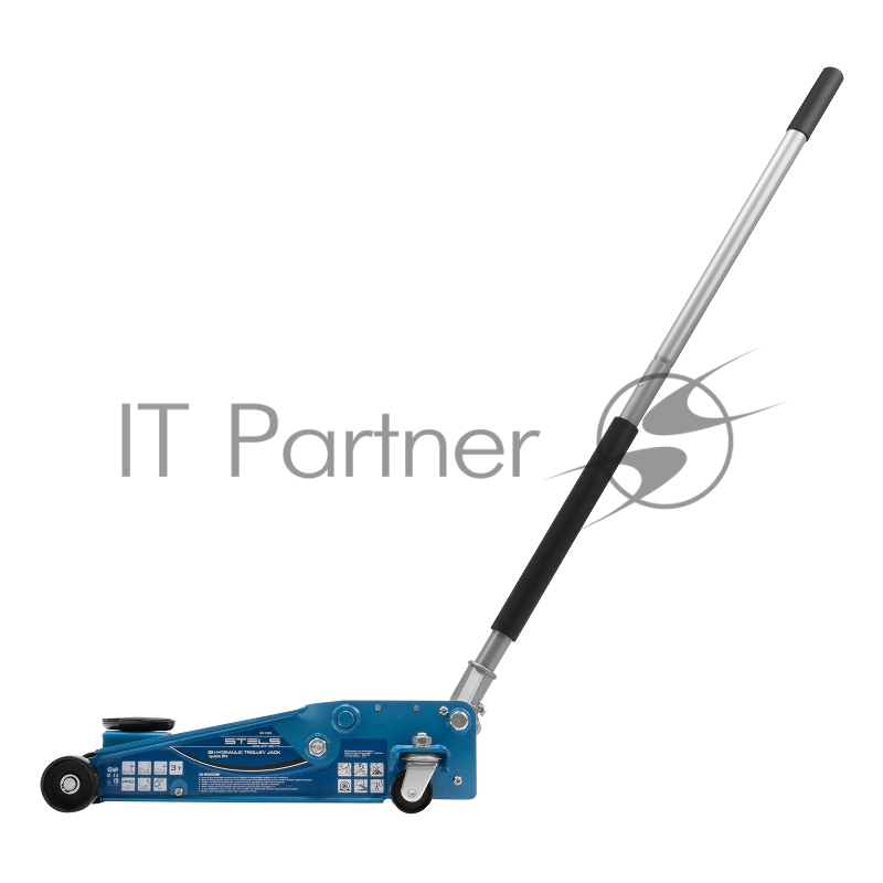 Домкрат STELS 51133 гидравлический подкатной быстрый подъем 3 т quick lift 130–465мм профессиональ