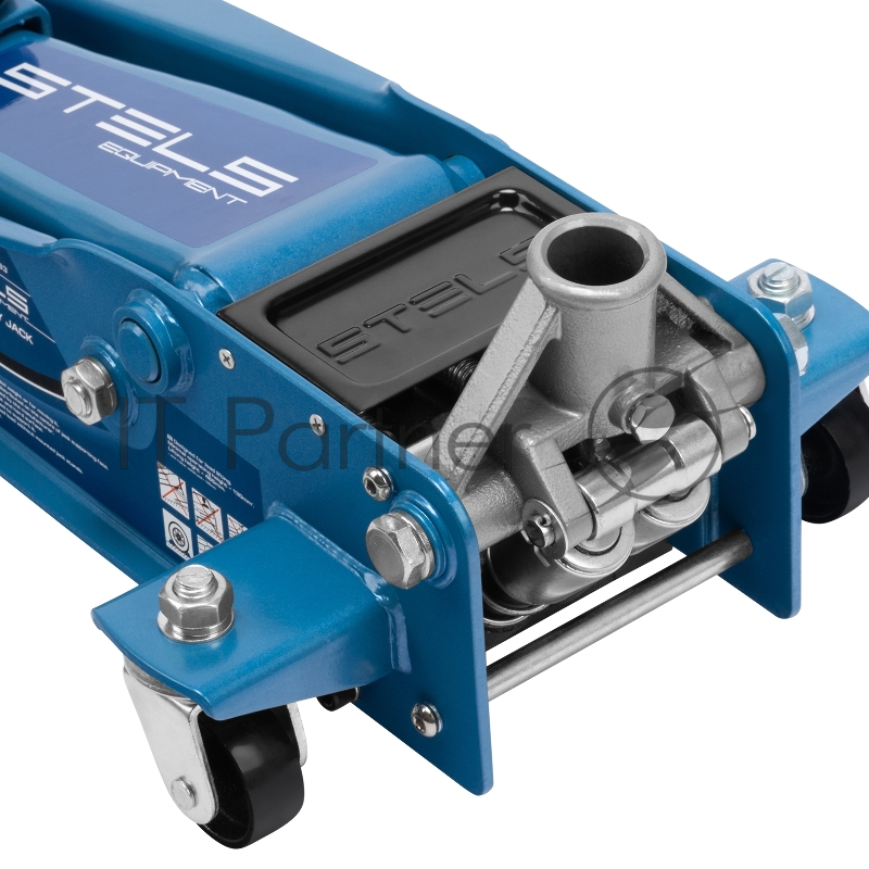 Домкрат STELS 51133 гидравлический подкатной быстрый подъем 3 т quick lift 130–465мм профессиональ