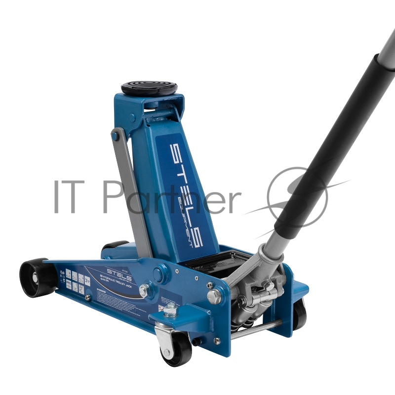 Домкрат STELS 51133 гидравлический подкатной быстрый подъем 3 т quick lift 130–465мм профессиональ