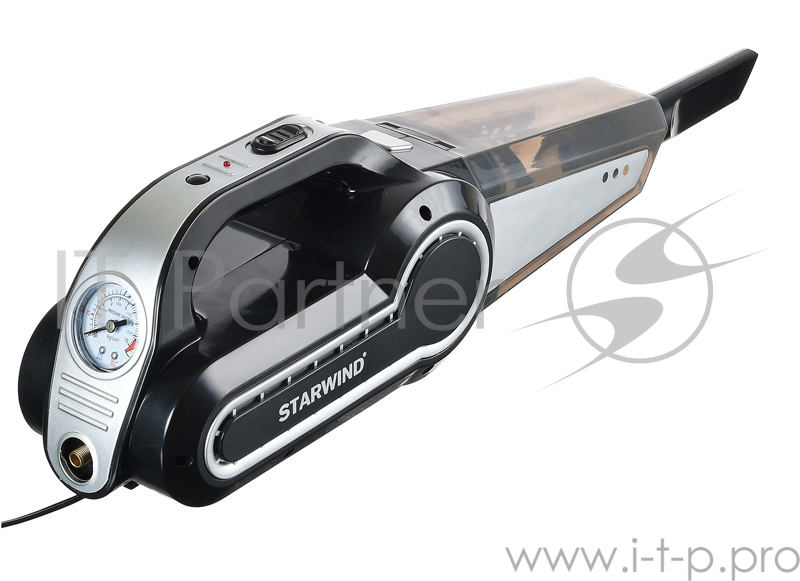 Пылесос Автомобильный Starwind CV-130 черный 120Вт