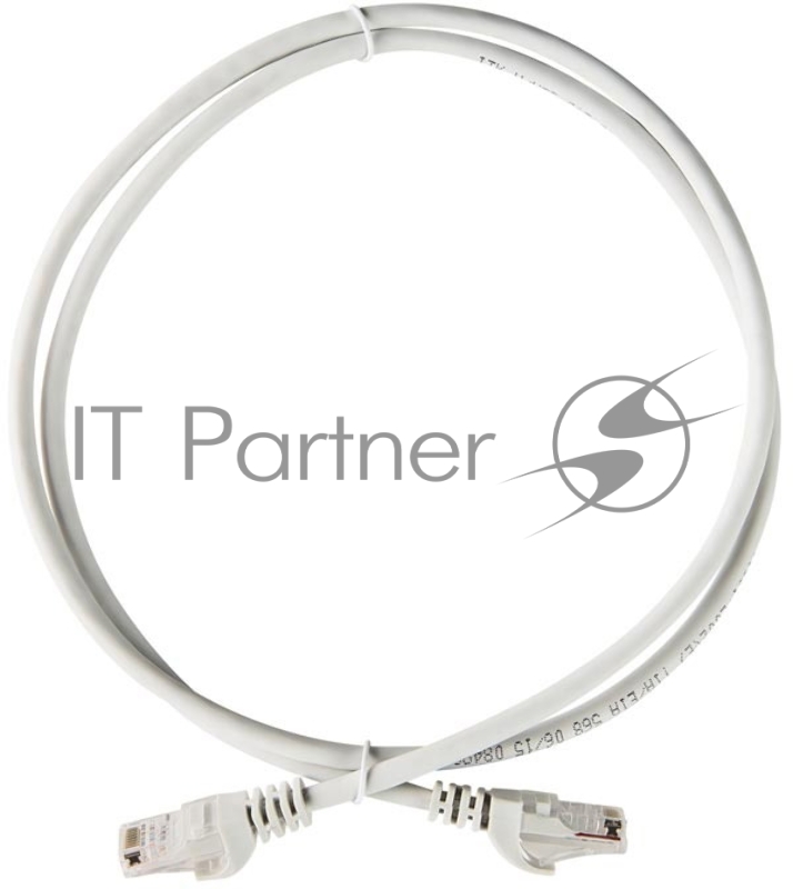 Патч-корды, Патч-панели ITK PC01-C5EUL-05M Коммутационный шнур (патч-корд), кат.5Е UTP, LSZH, 0,5м, серый