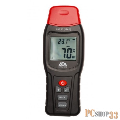 Термогигрометр ADA ZHT 70 А00518 контактный древесина, стройматериалы, температура воздуха