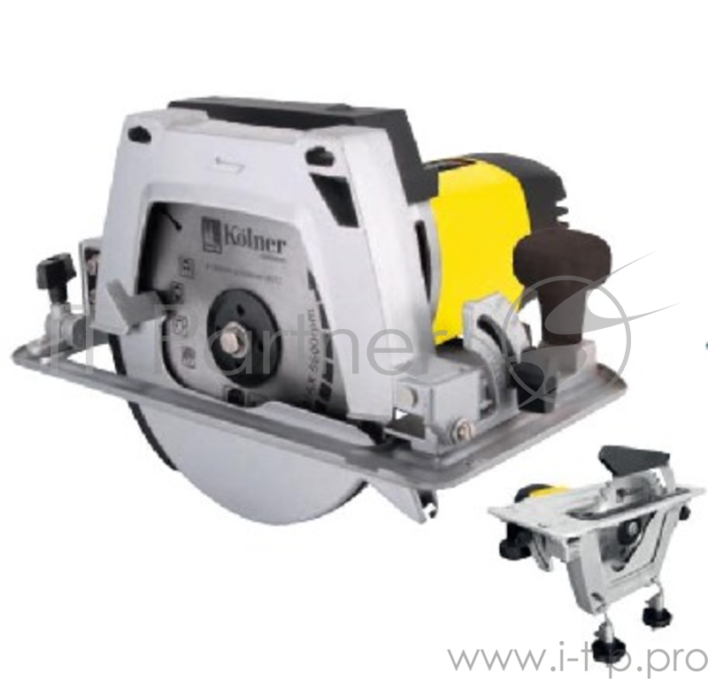 Электропила KOLNER KCS 190/1900T стационар(Пила дисковая стационарный и ручной режим, 190/1900Т Вт, 6000 об/мин, диаметр диска 190 мм,, посадка 30 мм, глубина пропила 58(при 90град)мм, 48(при 45град), угол накл 45 град, плавный пуск)