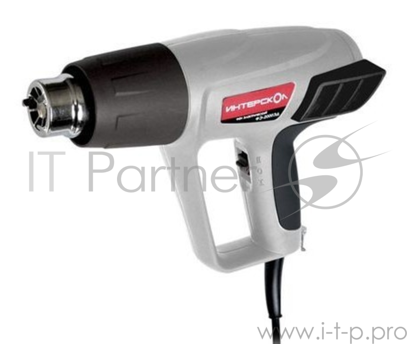 Пневмоинструмент, Термопистолет ИНТЕРСКОЛ ФЭ-2000ЭД фен строительный 2000Вт,50-650°С,потом 210-350л/мин,дисплей,0.77кг 159.0.0.00