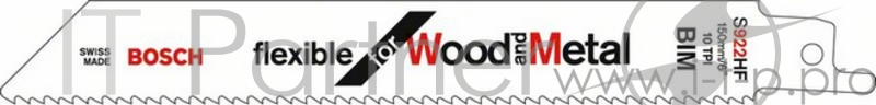 Полотно для сабельной пилы BOSCH S 922 HF (2.608.656.039) дер/мет 150мм, BIM, 10зуб/дюйм, 2шт.
