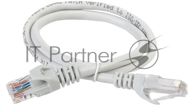Патч-корды, Патч-панели ITK PC01-C5EUL-3M Коммутационный шнур (патч-корд), кат.5Е UTP, LSZH, 3м, серый
