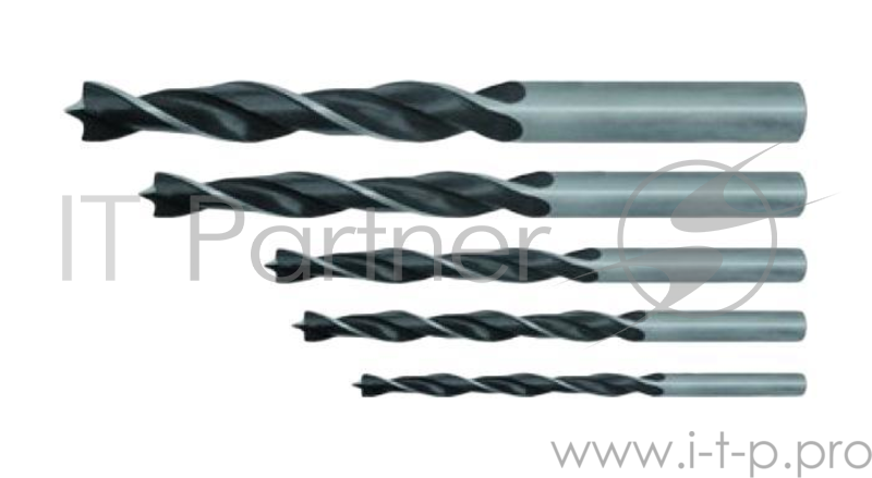 Сверло по дереву FIT 36105 набор 5шт. (4-5-6-8-10мм)