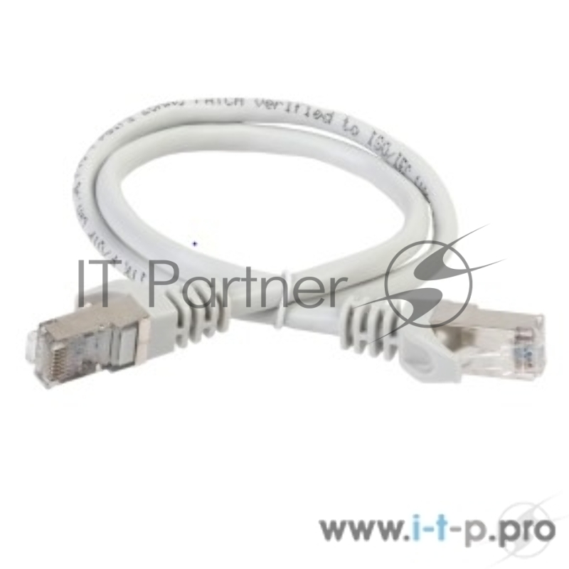 Патч-корды, Патч-панели ITK PC01-C5EFL-2M Коммутационный шнур (патч-корд), кат.5Е FTP, LSZH, 2м, серый