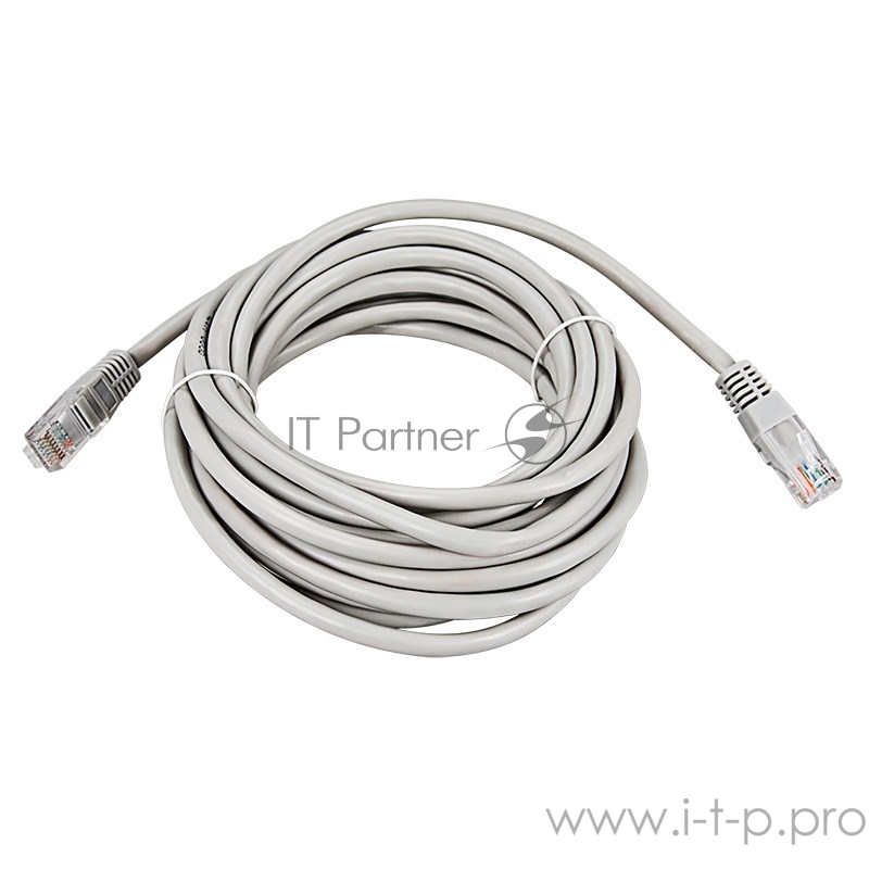 Коммутационный шнур REXANT (18-1007) Патч-корд UTP 5e кат. литой 5М СЕРЫЙ