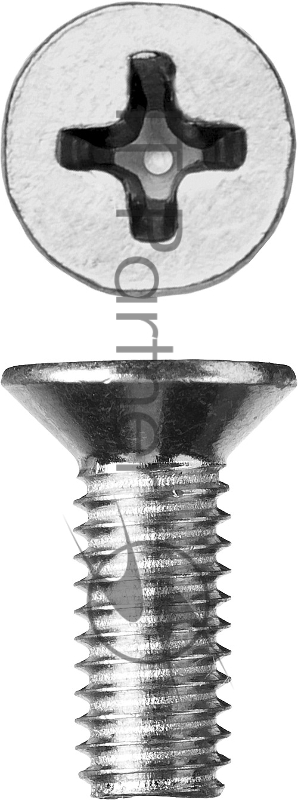 ЗУБР Винт DIN 965, M6 x 16 мм, 5 кг, кл. пр. 4.8, оцинкованный, 303110-06-016