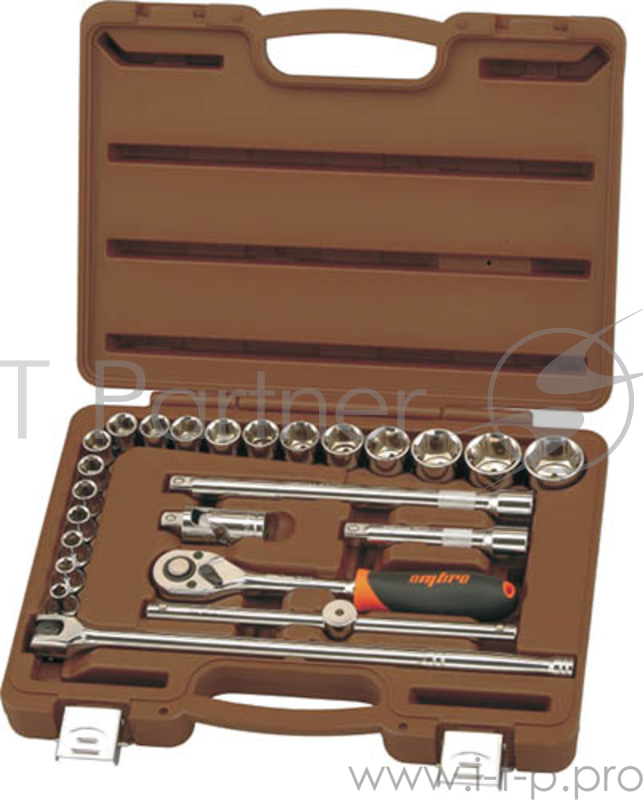 Набор торцевых ключей и принадлежностей OMBRA 911224 1/2'' DR, 24 предмета