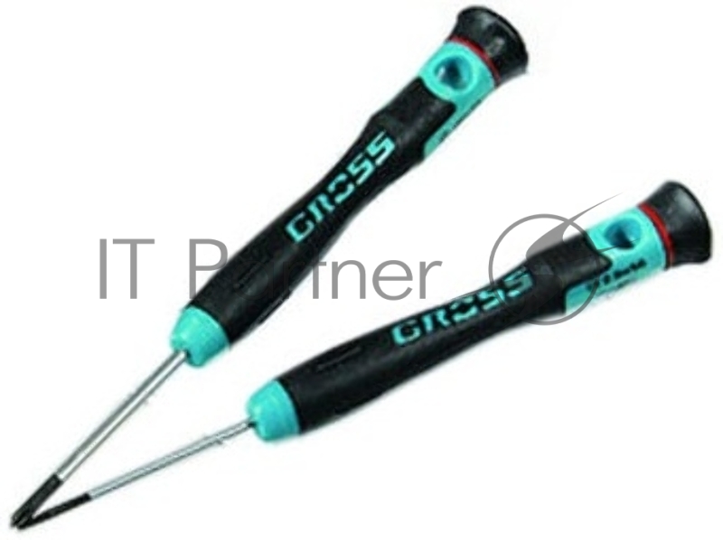 Набор отверток GROSS 13347 для точной механики crmo двухкомпонентные рукоятки 6шт. пласт. бокс