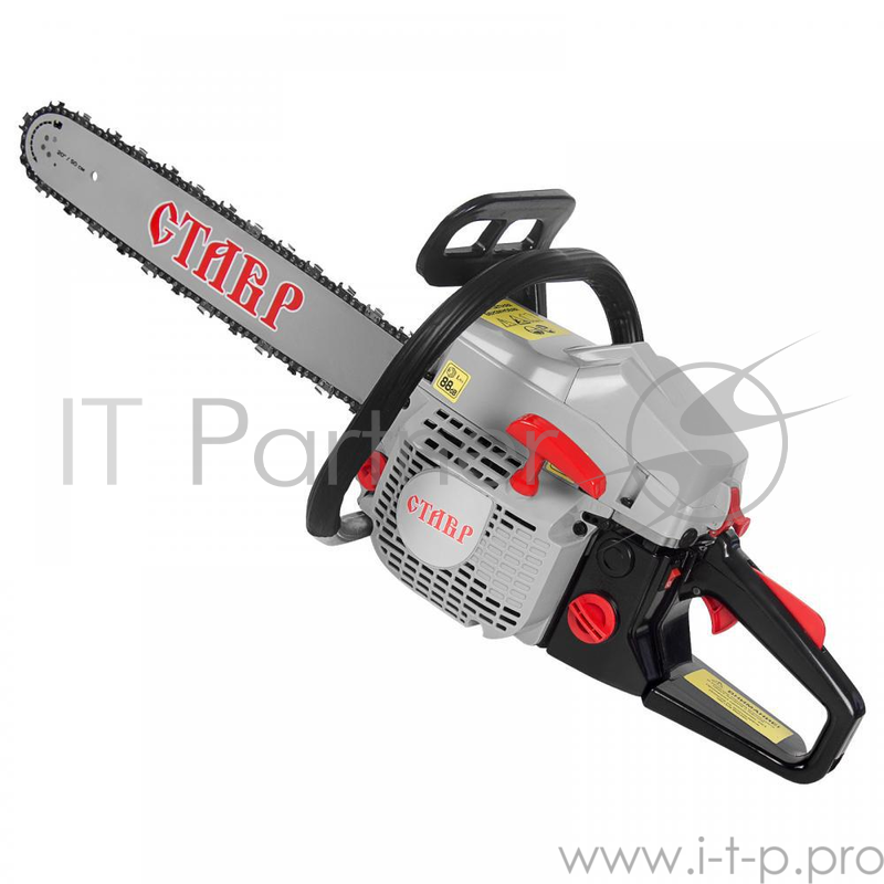 Бензопила СТАВР ПЦБ-50/2400М Объем двигателя, см?: 58 Мощность, Вт: 2400 Расположение двигателя: Т-поперечное Система зажигания: CDI Скорость цепи: 12,1 м/с Время торможения цепи : < 0,12с Скорость срабатывания тормозного механизма: 0,1 с Шаг зубьев