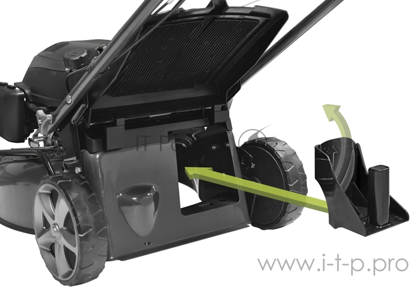 Газонокосилка CARVER LMG-2646DM бенз. 2.6кВт ш-46см кол. 7''/8'' травосб.65л мульч. самоходн.