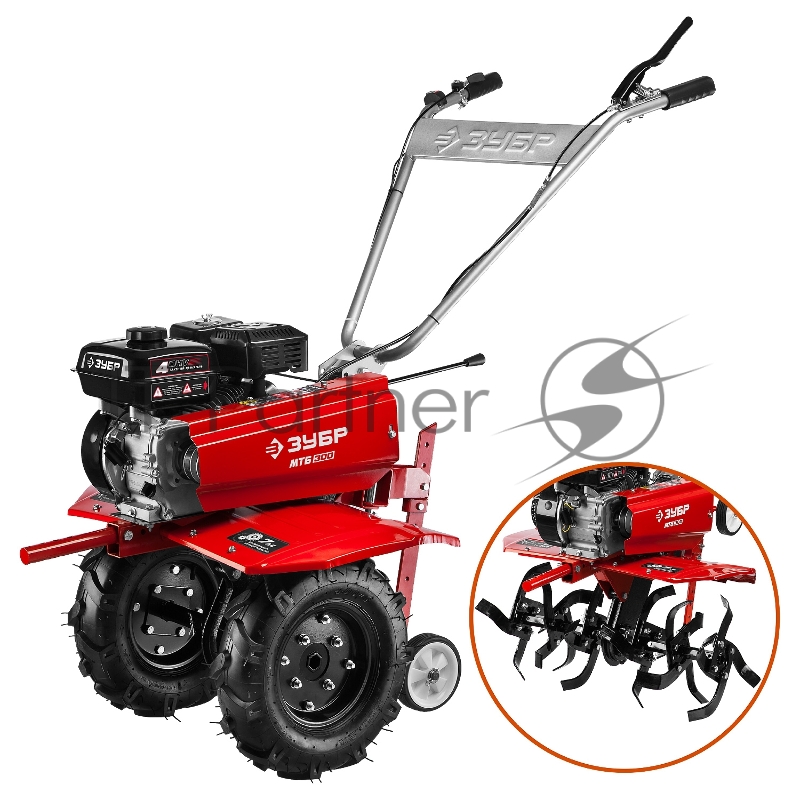 Мотоблок ЗУБР МТБ-300 бензиновый 1500 м2