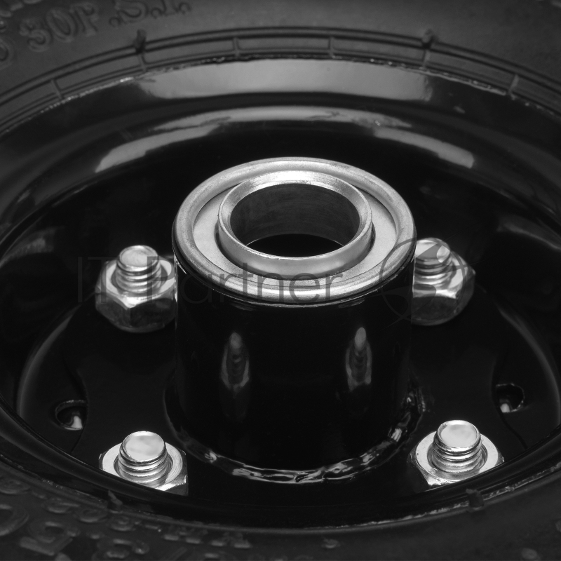 Колесо PALISAD 68970 пневм. 4.10/3.50–4 с несим.ступ. d260мм. подш. внут.диам. 20мм. длина оси - 5