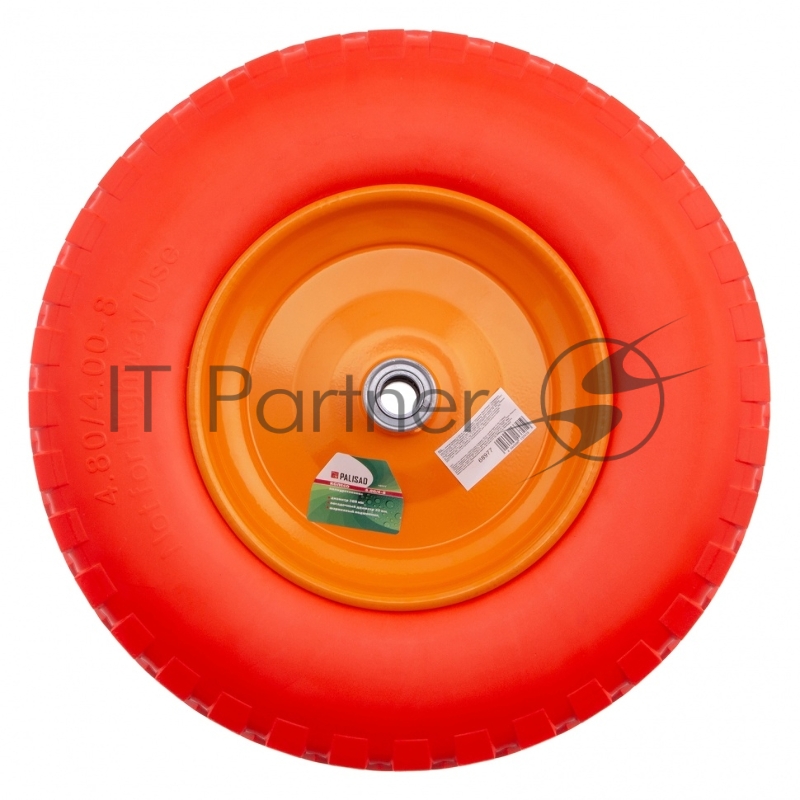 Колесо PALISAD 68977 полиуретановое 4.80/4-8 длина оси 90мм подшипник 20мм