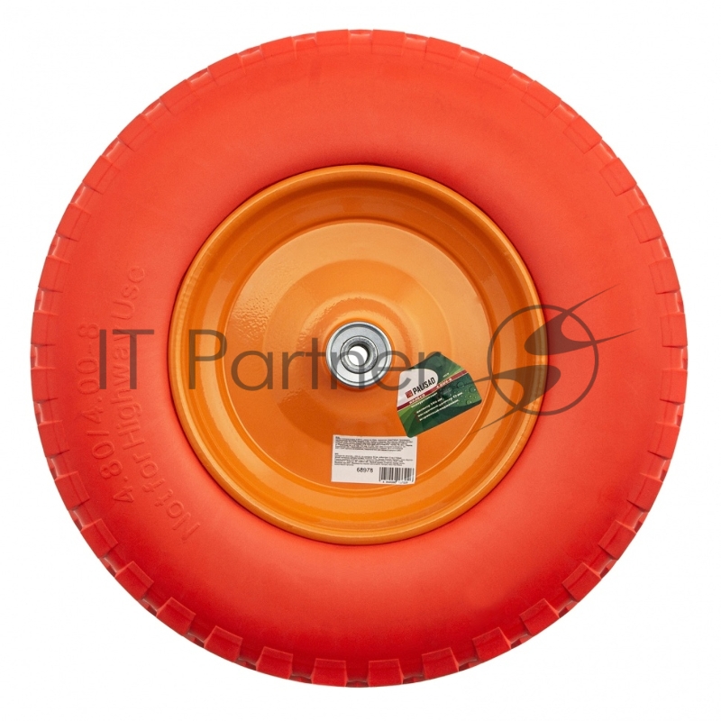 Колесо PALISAD 68978 полиуретановое 4.80/4-8 длина оси 90мм подшипник 12мм