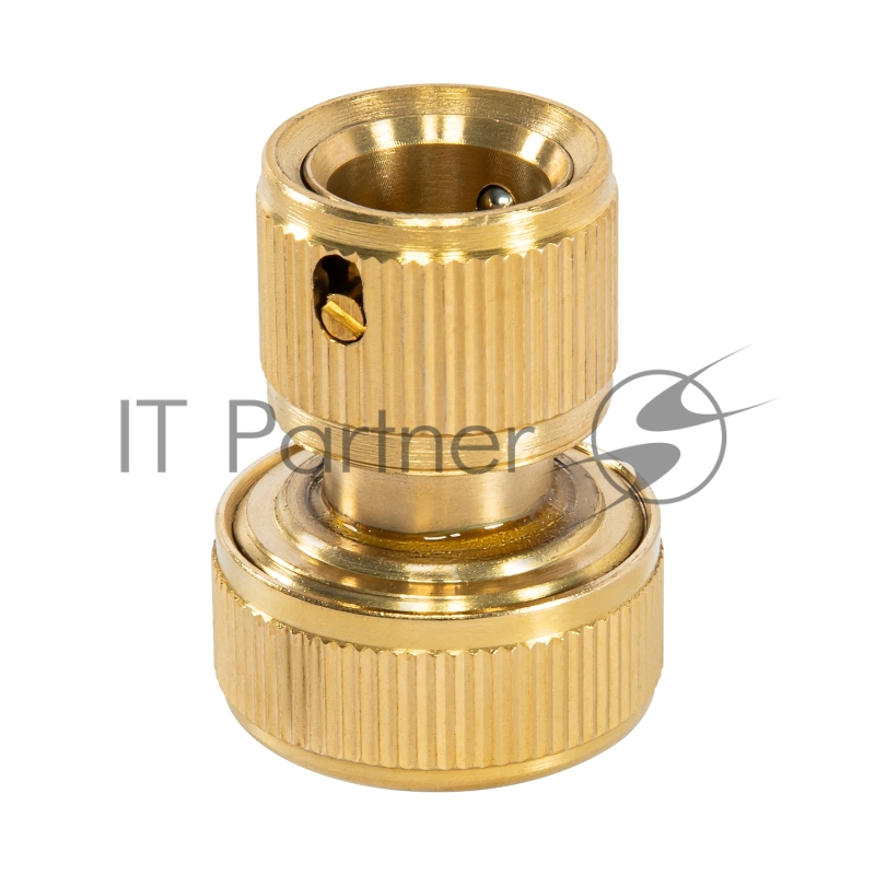 Соединитель PALISAD 66265 латунь быстросъемный для шланга 3/4 аквастоп