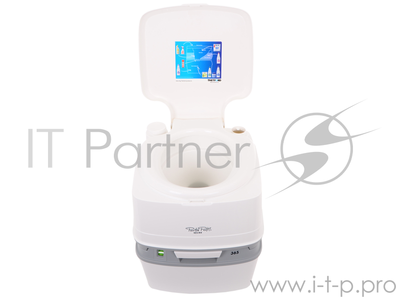 Биотуалет Thetford Porta Potti Qube 365 White (белый, нижн бак 21л, верхн бак 15л, ручн насос, индикатор заполн нижнего бака, размер 41,4х38,3х4
