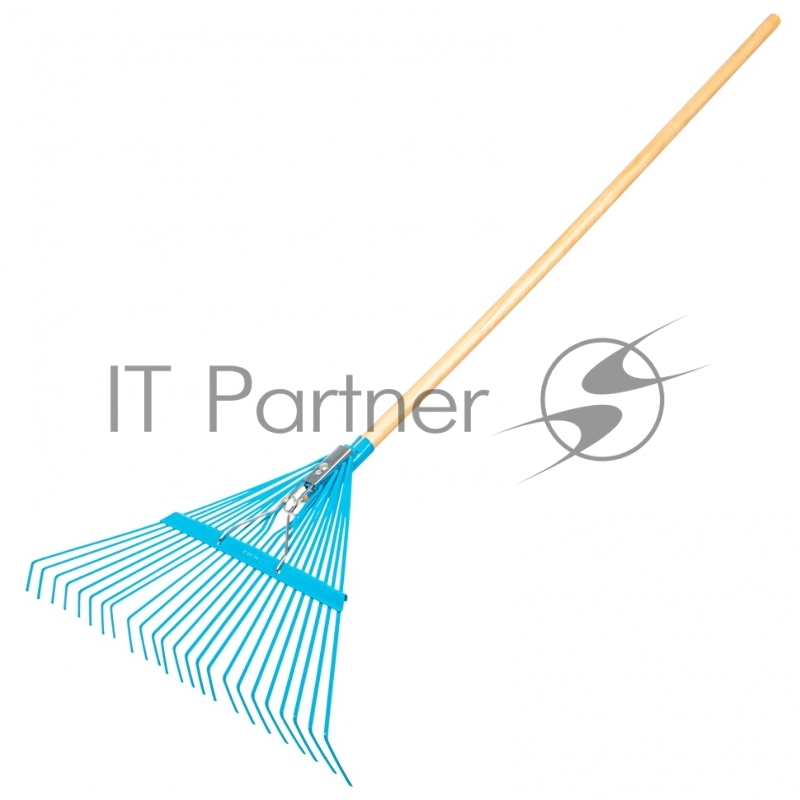 Веерные PALISAD 61790 грабли с деревянным черенком стальные усилинные покрытые эпоксидом luxe