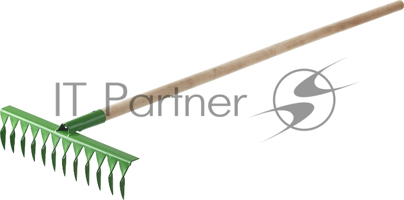 Грабли РОСТОК 421900-14 Садовые С черенком 14 витых зубцов