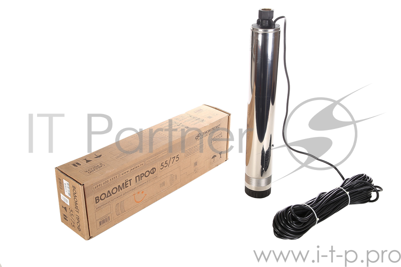 Садовый насос скважинный Джилекс ВОДОМЕТ 55/75 900Вт 3300л/час (в компл.:Фирменный обратный клапан)