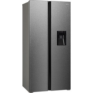 Холодильник HIBERG RFS-484DX NFXq серебристый