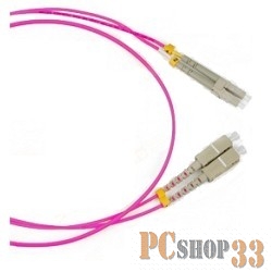 Патч-корд Hyperline FC-D2-504-LC/PR-LC/PR-H-1M-LSZ Патч-корд волоконно-оптический (шнур) MM 50/125(OM4), LC-LC, duplex, LSZH, 1 м