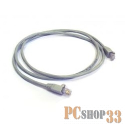 Патч-корд Hyperline UTP, Cat.6, LSZH, 2 м, серый