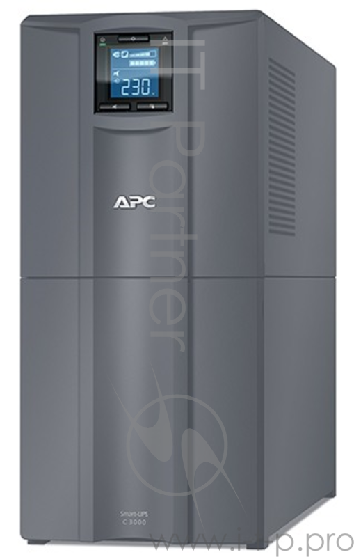 APC Smart-UPS C 3000VA/2100W, 230V, Line-Interactive, Out: 220-240V 6xC13/1xC19, LCD, Gray, 1 year warranty, No CD/cables